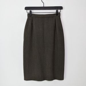 Giorgio Armani Gruppo GFT Wool Pencil Skirt